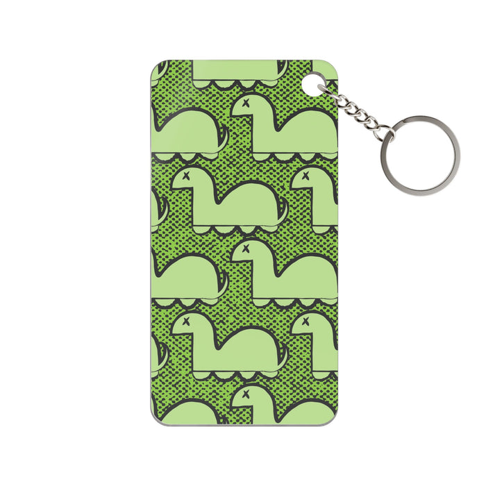 Dino Rampage Keychain - Dinosaur Art Acrylic Charm