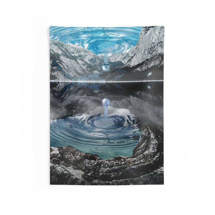 Human Nature Duality Tapestry - Surreal Abstract Wall Hanging
