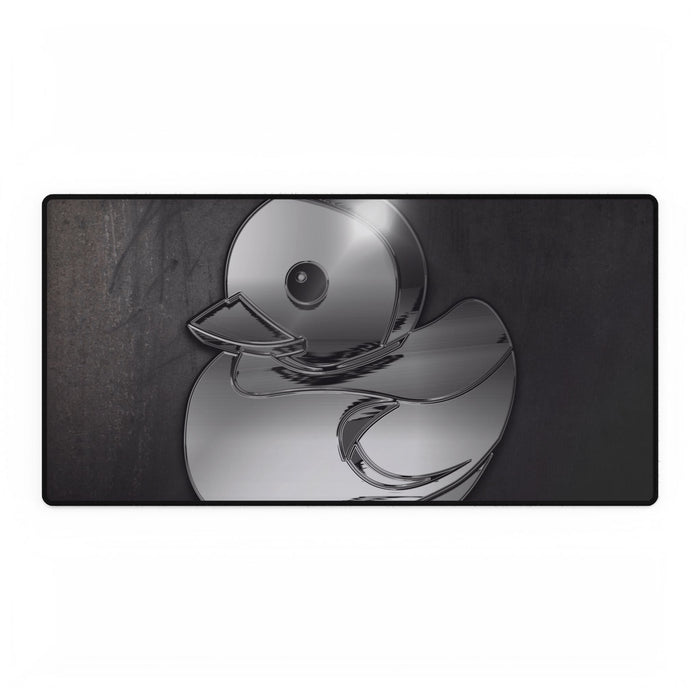 Liquid Chrome Rubber Duck Desk Mat - Hyper Sonic Mouse Pad