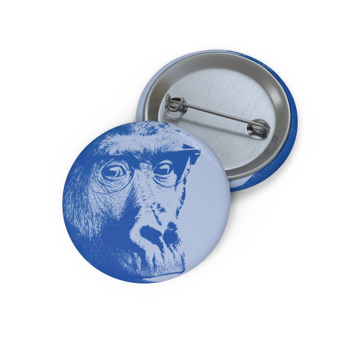 Educated Gorilla Pin - Reading Book Art Button