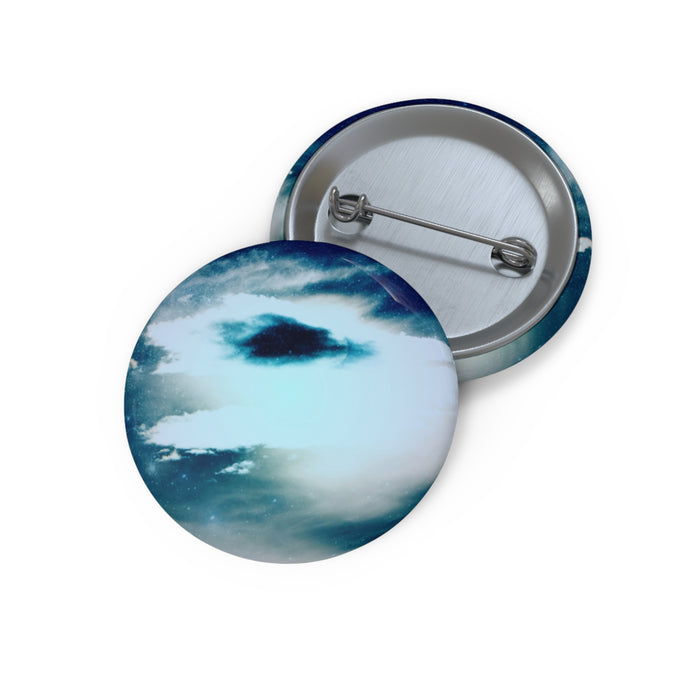 Sunset Space Mountains Cosmic Landscape Pin