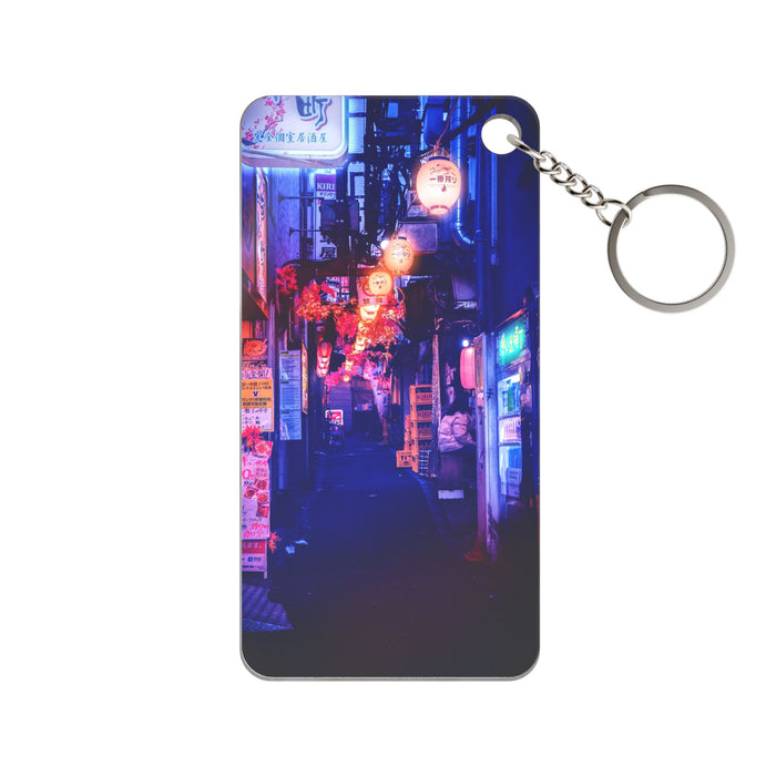 Japanese City Punk FX Keychain - Neon Alley Acrylic Charm