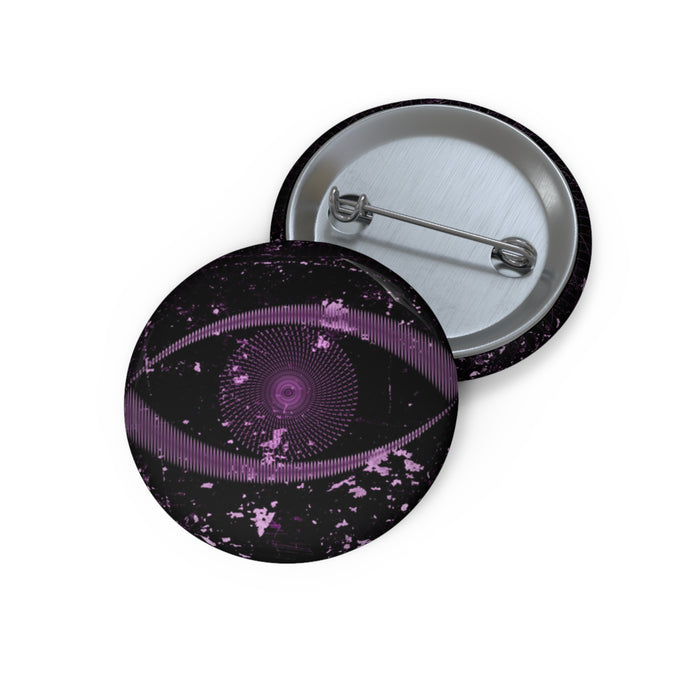 Eye of the Lost Pin - Surreal Dark Art Button