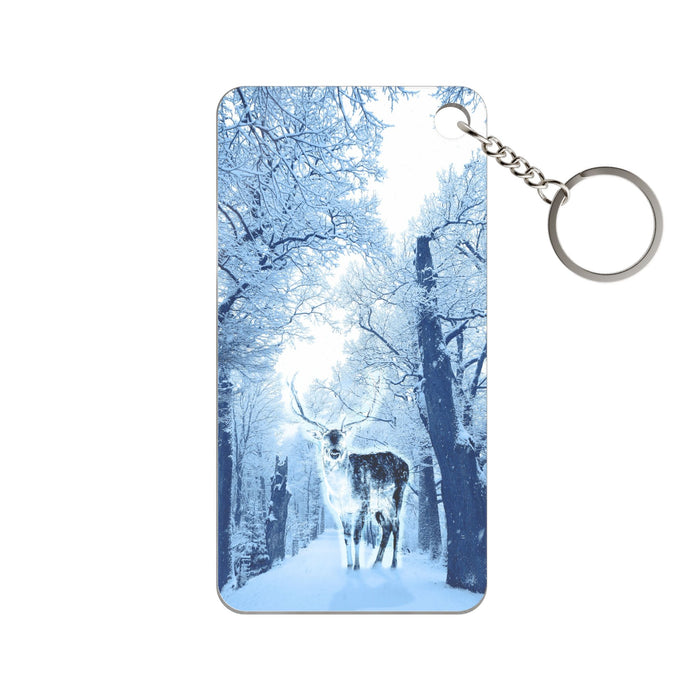 Cosmic Deer Keychain - Celestial Animal Acrylic Charm