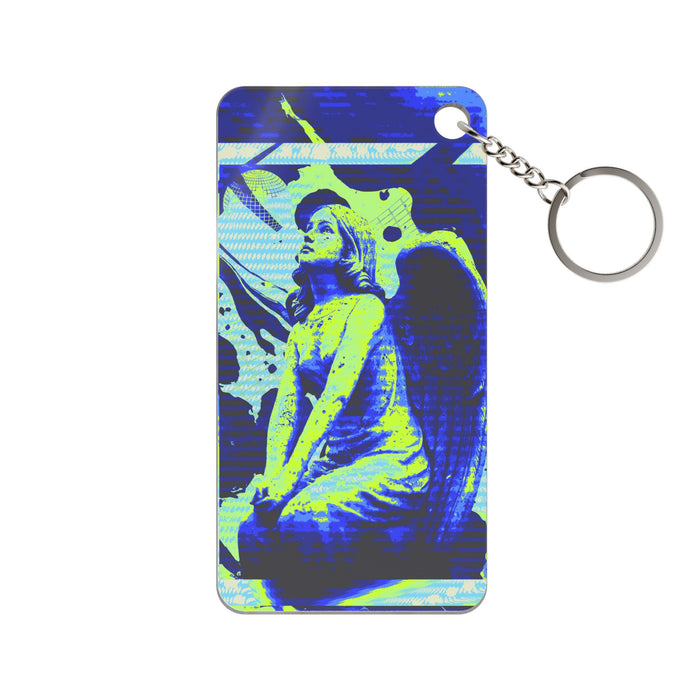 Stone Angel Vaporwave Acrylic Charm Keychain