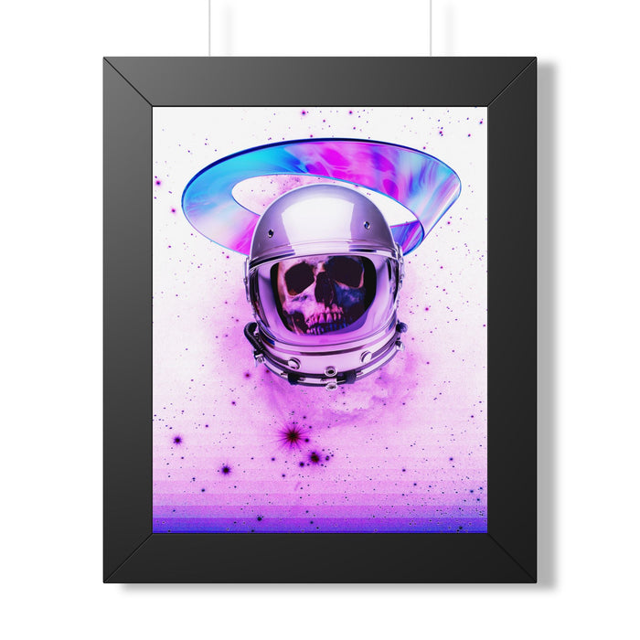 Astronaut Skeleton Skull Poster - Cosmic Space Skull Art