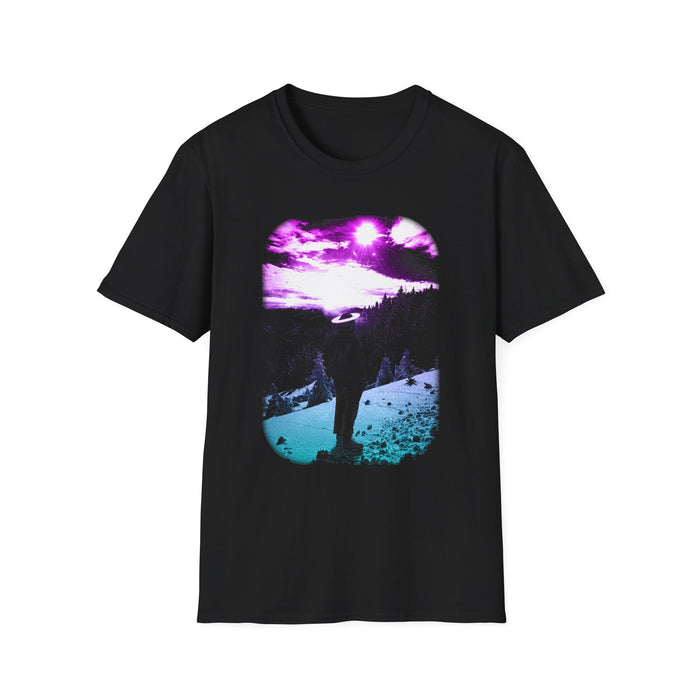 Winter Aurora Light Northern Lights Scenic Graphic Tee