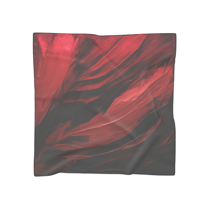 Dark Red Swirl Scarf - Moody Burgundy Art Print Shawl