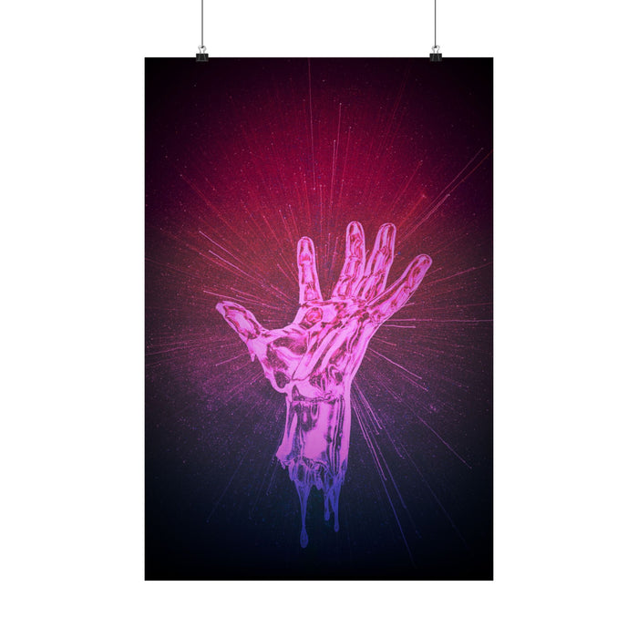 Hand of the Stars Poster Print - Celestial Cosmic Art