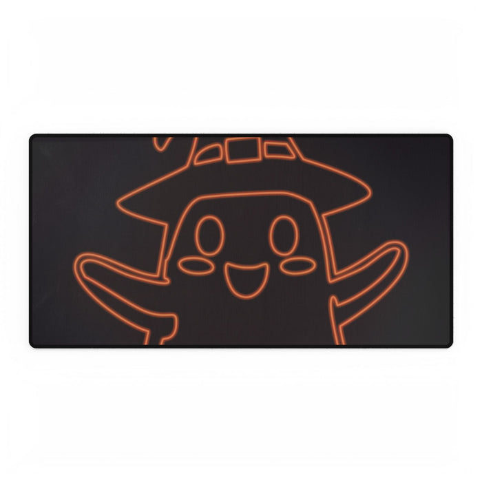 Cute Ghost Mouse Pad - Spooky Halloween Desk Mat by Kiyo Arts