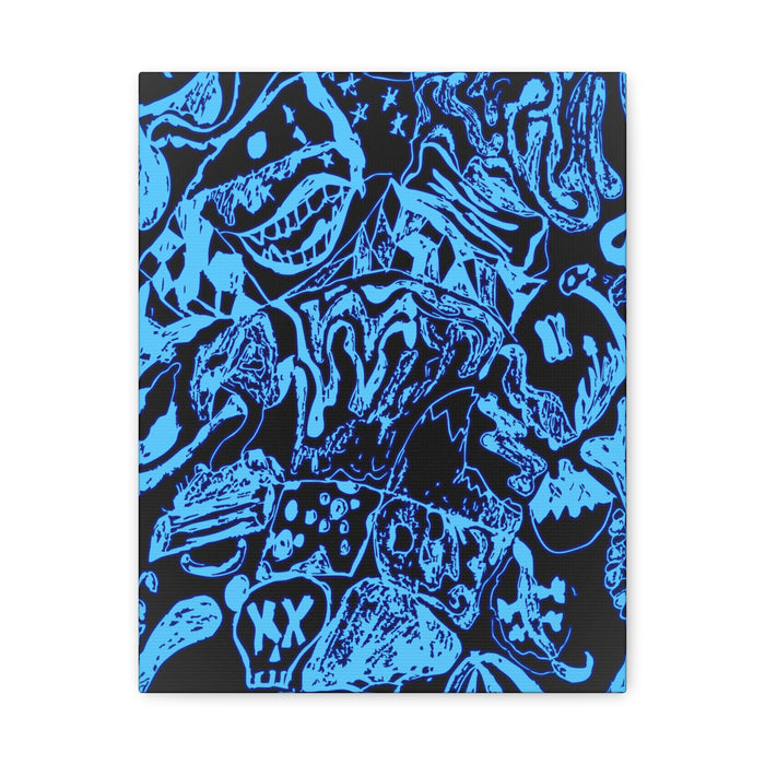 Doodles of a Lost Mind Canvas Art - Psychedelic Abstract Mindscape