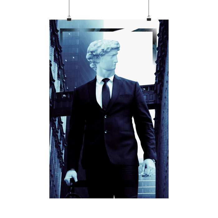 Statue Man Matte Poster Print