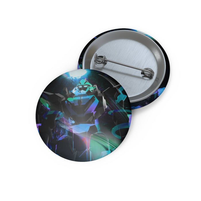Top Secret Mech Robot Sci fi Art Pin