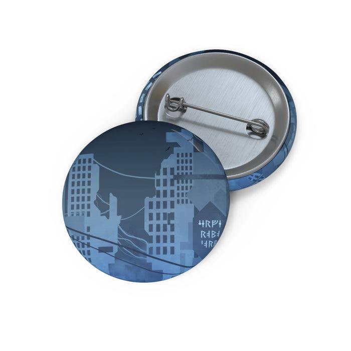Vibrant City Lights Nightscape Art Pin