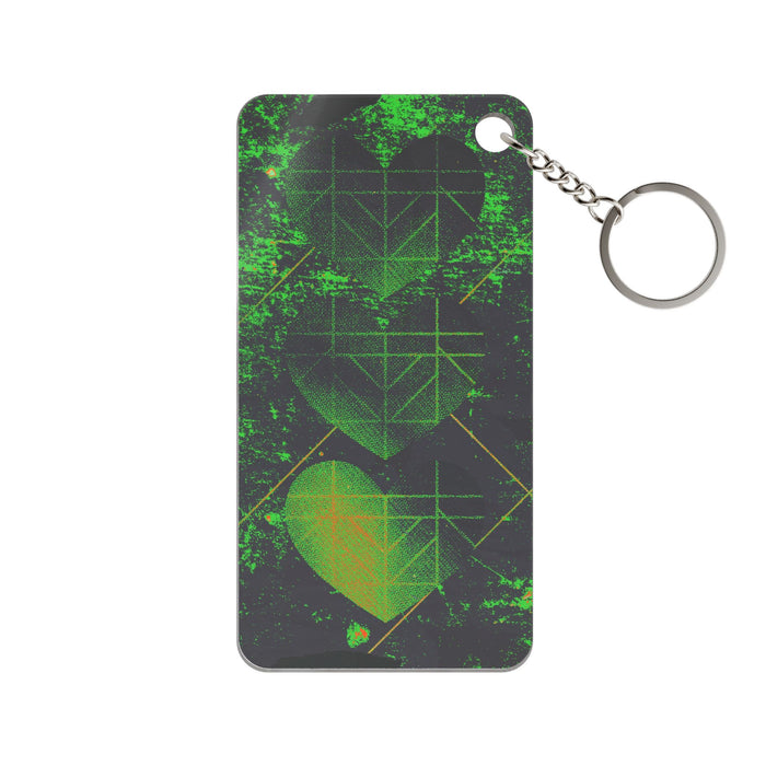 Retro Three Hearts Keychain - Level One 8-Bit Gamer Acrylic Charm
