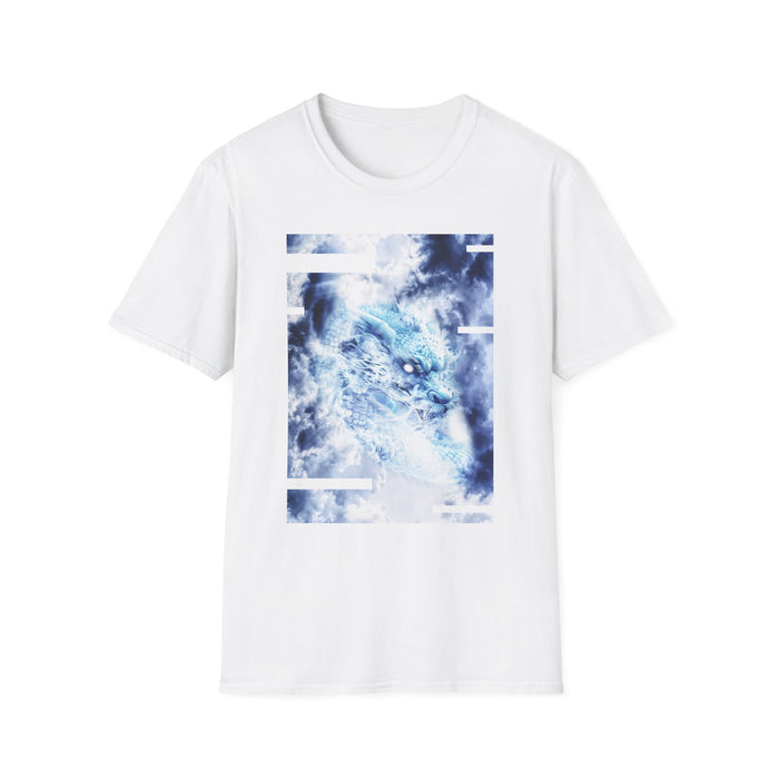 Blue Sky Dragon Graphic Tee - Celestial Cloud Dragon Shirt