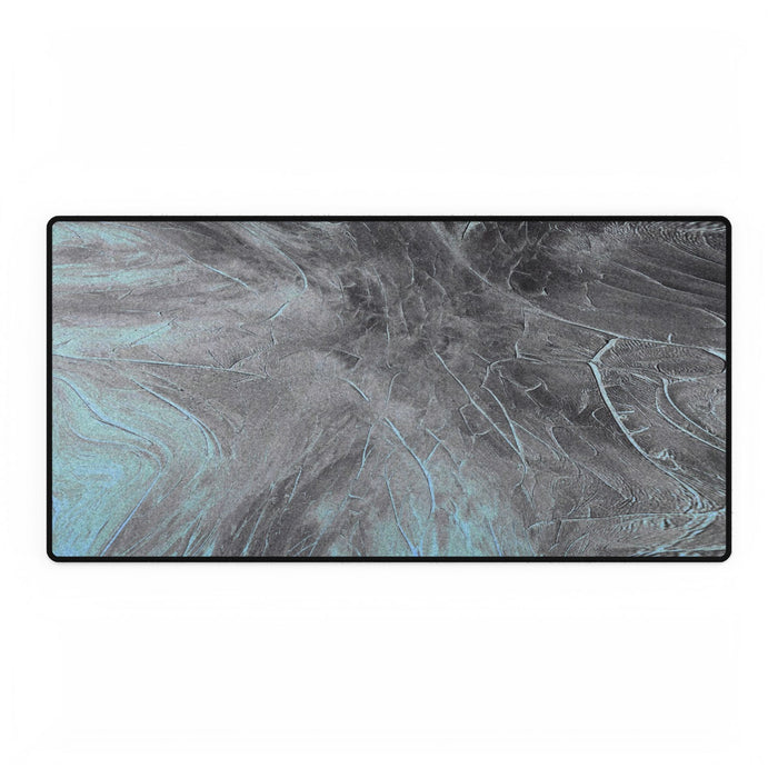 From The Ashes Desk Mat - Black Grey Abstract Mouse Pad