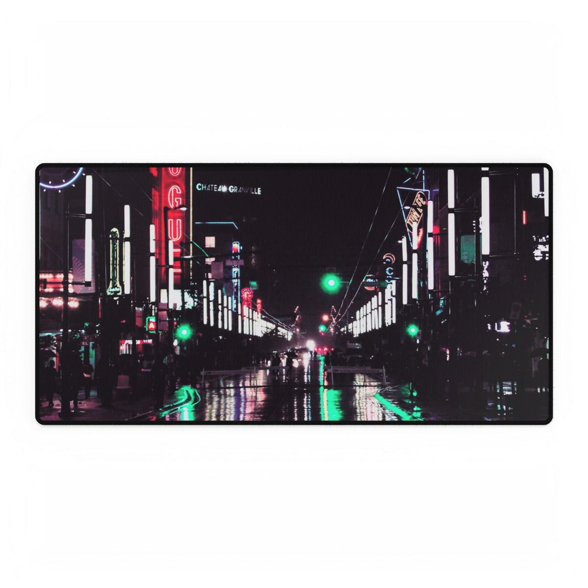 How to clean a mouse pad: Cyberpunk Slick Street mouse pad by Kiyo Arts
