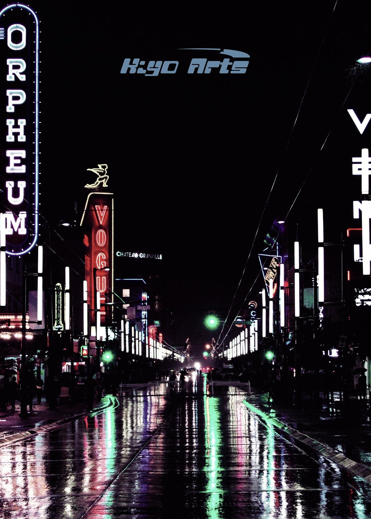 Cyberpunk Slick Street artwork by Kiyo Arts