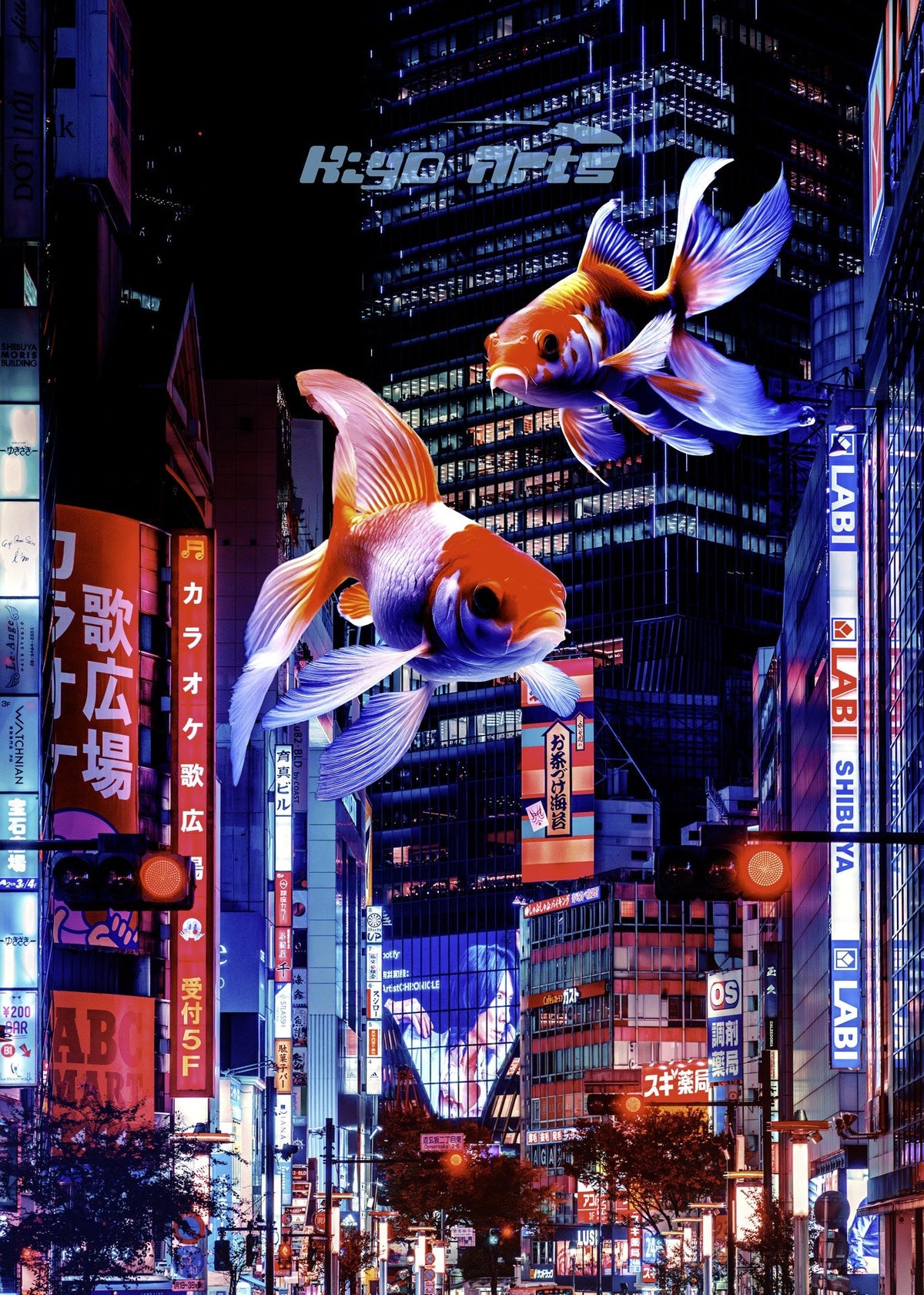 Japanese City Punk FX.2 Koi Attack artwork by Kiyo Arts