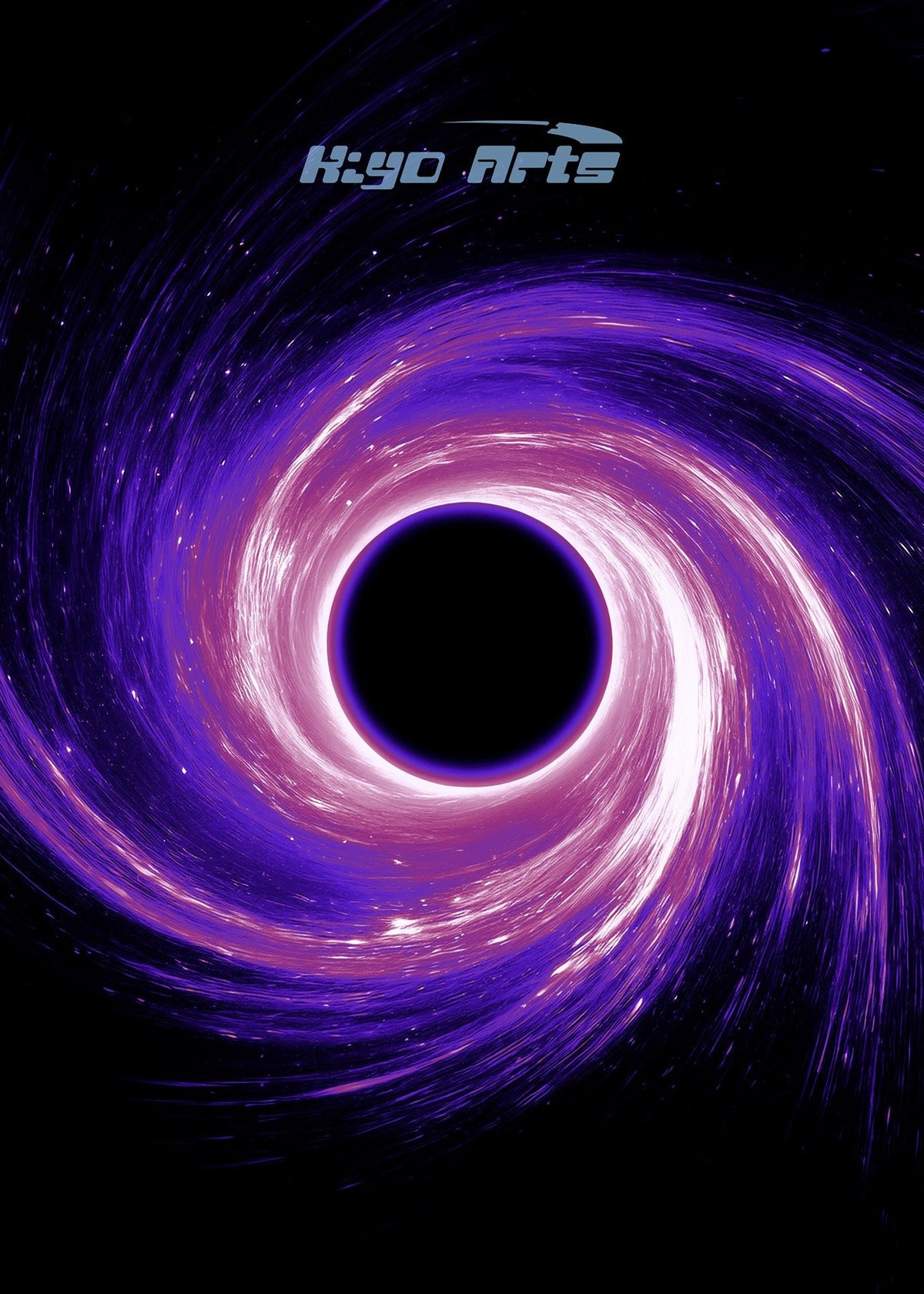 Purple Pink Wormhole artwork by Kiyo Arts