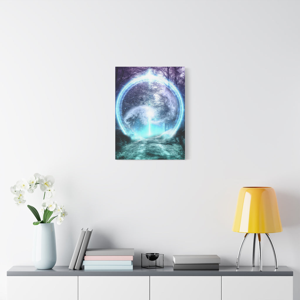 Lost Forest Magic Portal Canvas Wall Art - Mystical Fantasy Forest Decor