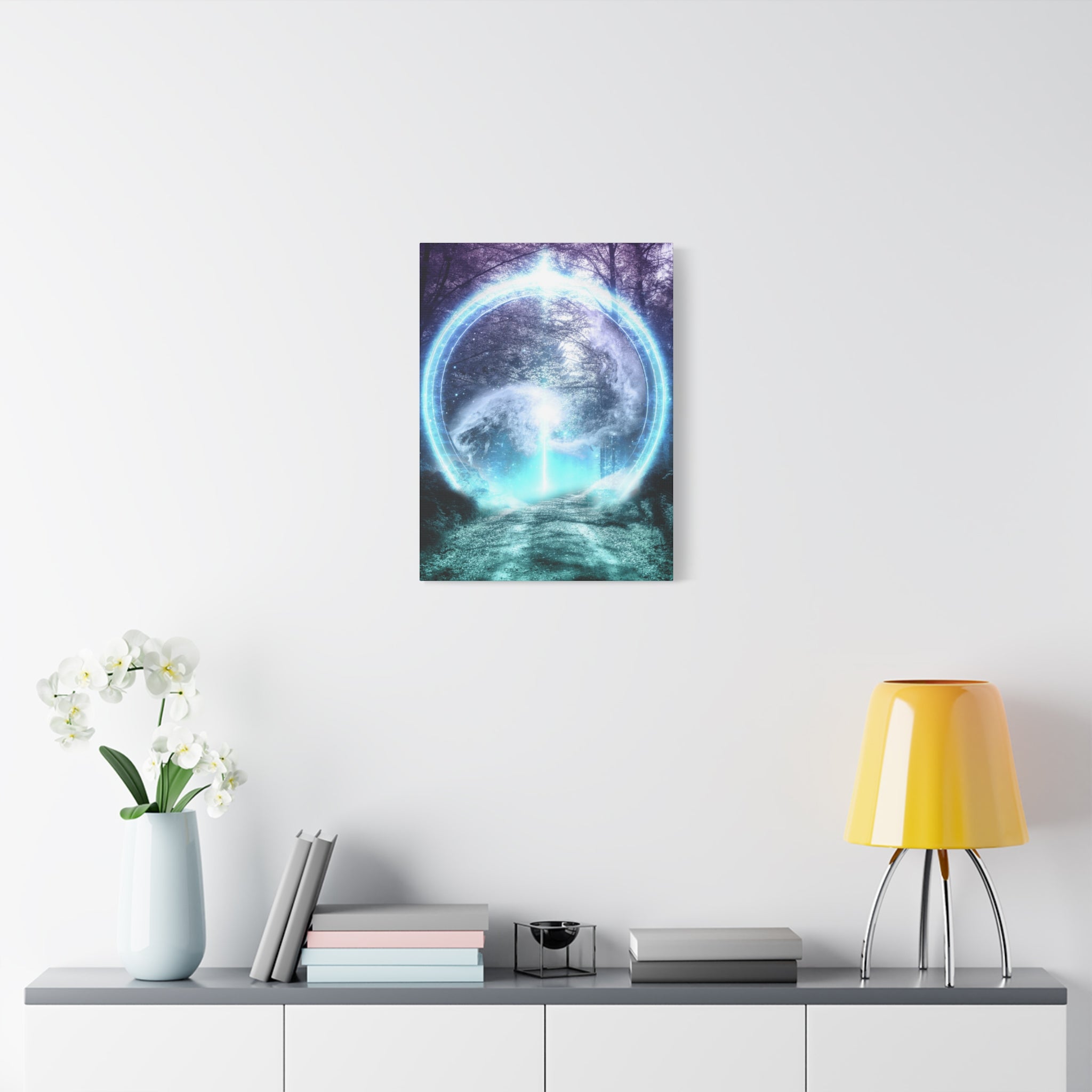 Lost Forest Magic Portal Canvas Wall Art - Mystical Fantasy Forest Decor