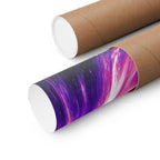 Purple Pink Wormhole Poster Print - Cosmic Vortex Art