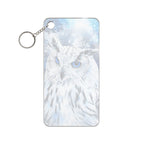 Frost Owl Keychain - Winter Bird Acrylic Charm