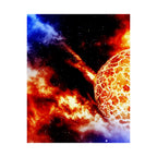 Solar Blast Poster - Cosmic Nebula Space Art Print
