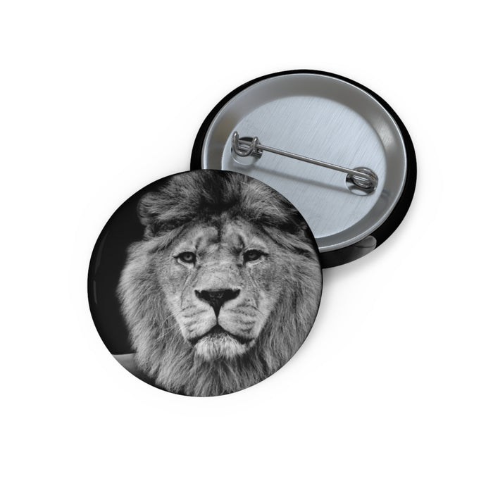 Lion in a Suit Pin - Business Animal Art Button