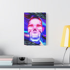 Free Your Mind Canvas Wall Art - Psychedelic Skull Portrait Decor