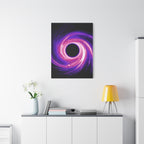 Neon Wave Horizon Canvas Wall Art - Retro 80s Cyberpunk Sunset