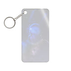 Figure in Space Keychain - Cosmic Silhouette Acrylic Charm