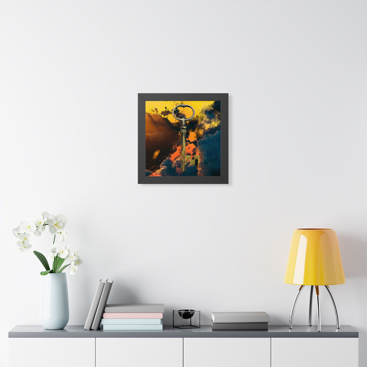 Key To The Kingdom Framed Poster - Fantasy Mysterious Wall Art