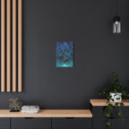 Cyber Wave Escape Canvas Art - Futuristic Neon Synthwave Decor