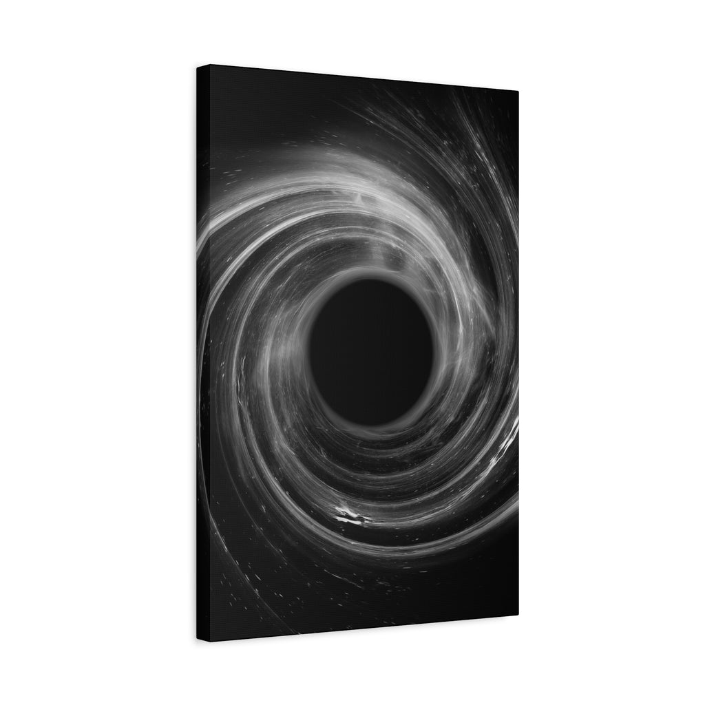 Black Hole Deep Space Canvas Art - Galaxy Vortex Wall Decor