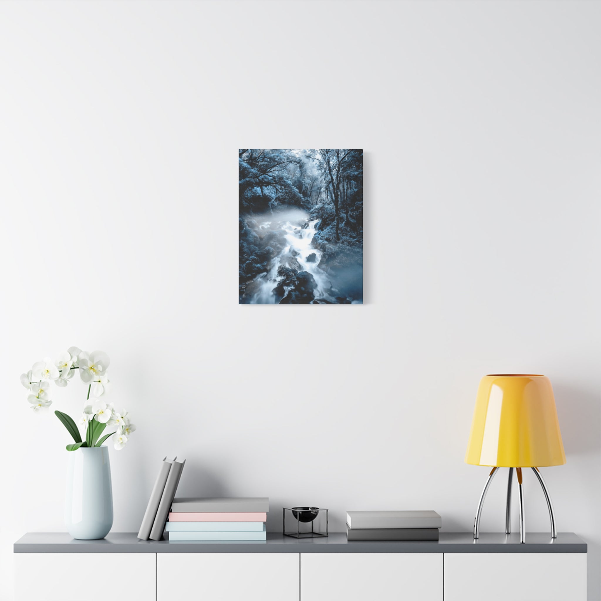 Frozen Forest Canvas Wall Art - Winter Wonderland Nature Decor