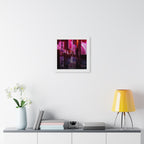 Japanese City Punk FX Framed Poster - Neon Alley Cyberpunk Art