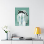 Laser Cat Canvas Wall Art - Funny Sci-Fi Space Feline Decor