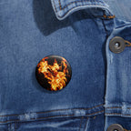 Phoenix Fire Pin - Mythical Fire Bird Art Button