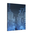 City Lights Canvas Wall Art - Neon Cyberpunk Cityscape Decor