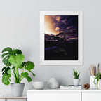 Baby Winged Dragon Poster - Mystic Mountain Lake Fantasy Art