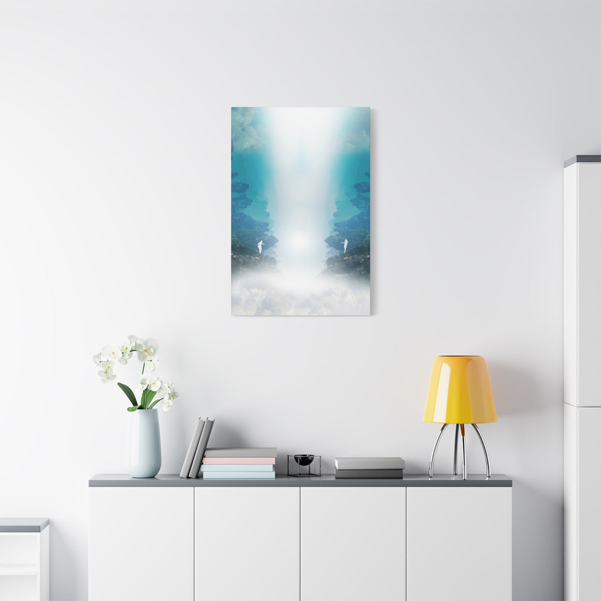 Lost Lovers Canvas Wall Art - Couple Surreal Landscape Decor