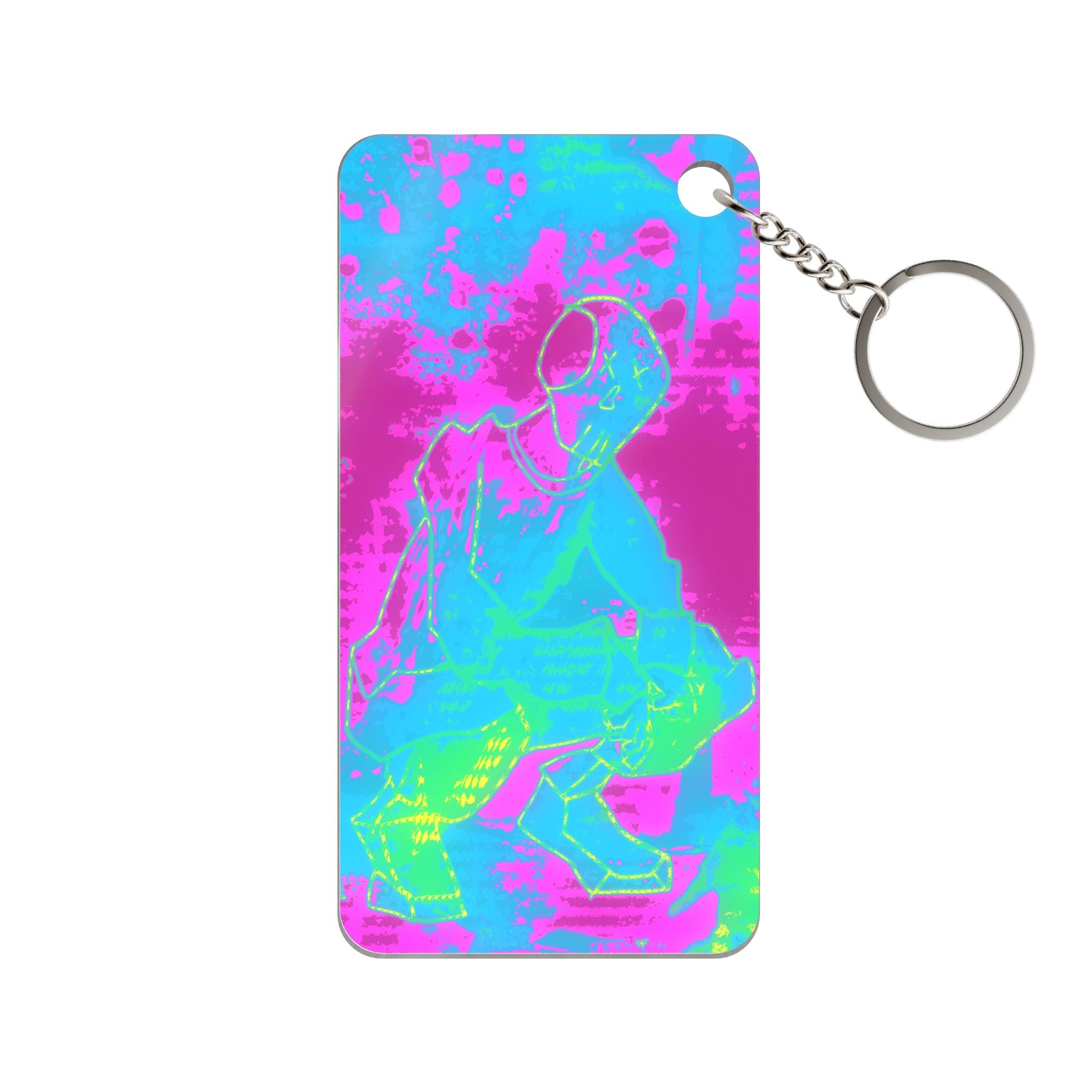 Melted Zone Keychain - Abstract Melt Acrylic Charm