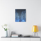 City Lights Nightscape Canvas Wall Art - Luminous Skyline Decor