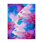 Trippy pink and blue Fractal Matte Poster Print