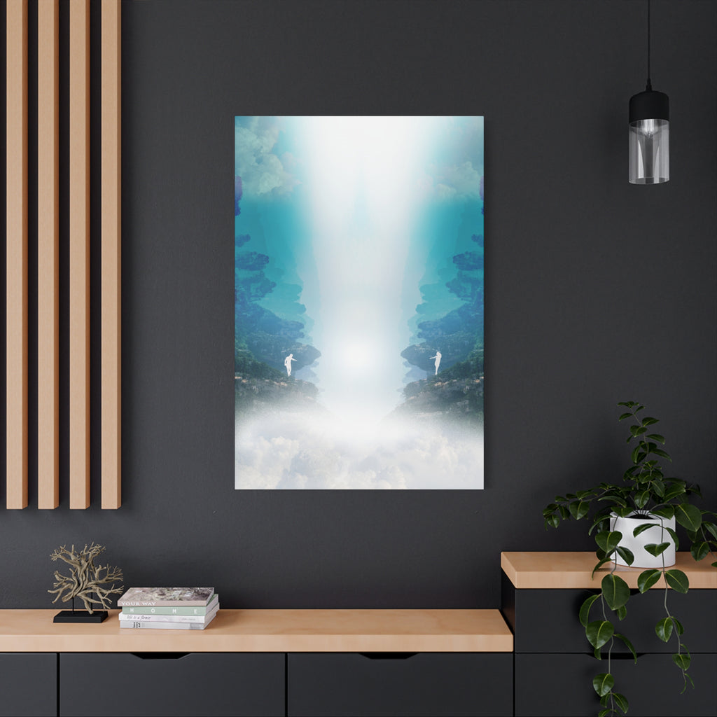 Lost Lovers Canvas Wall Art - Couple Surreal Landscape Decor