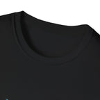 Abstract Techno Blue Rave Shirt - Cyberpunk Graphic Tee