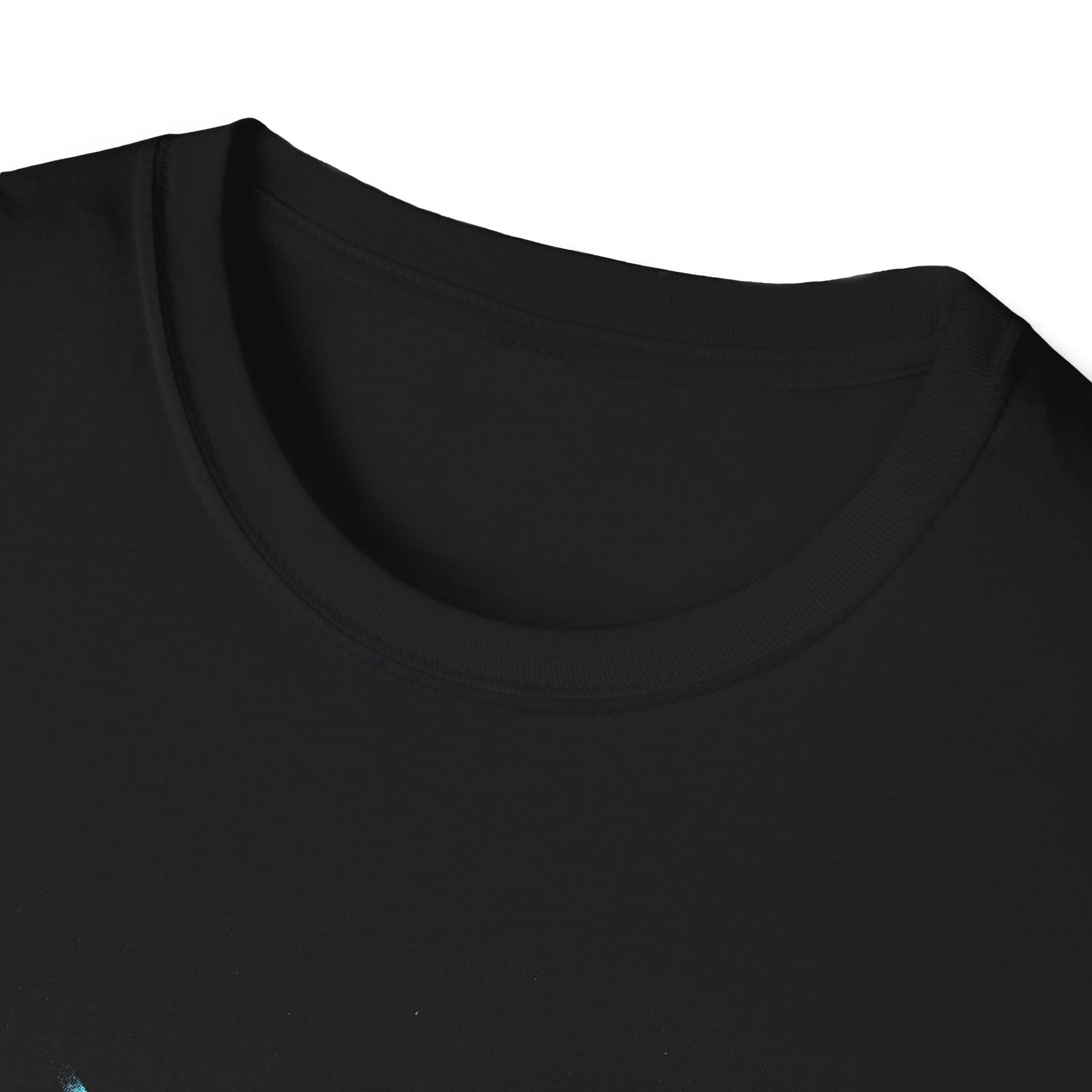 Abstract Techno Blue Rave Shirt - Cyberpunk Graphic Tee